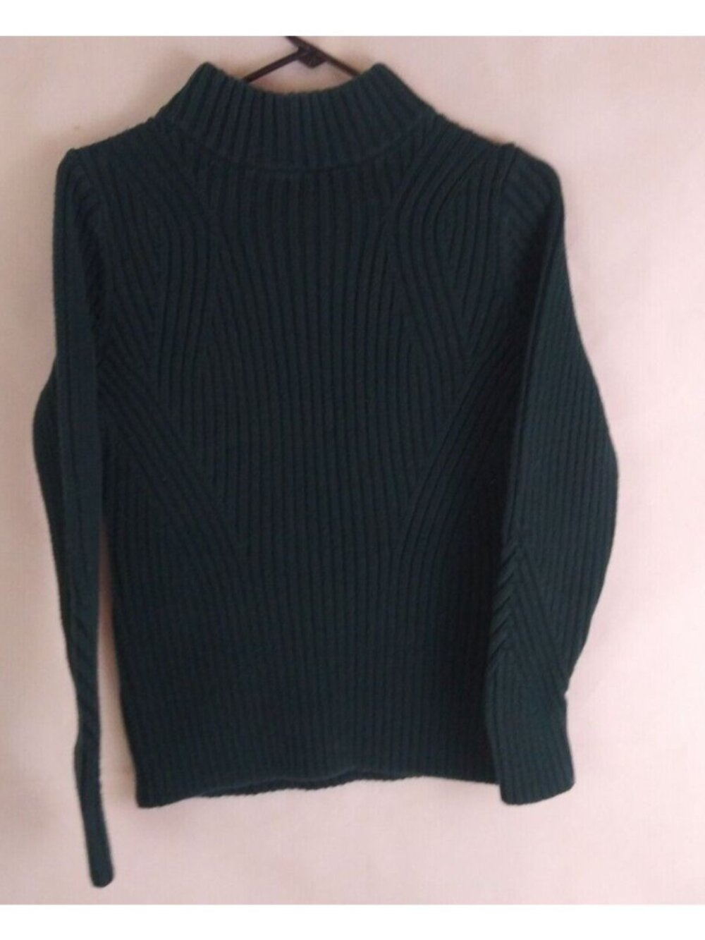 Land's End Women's Hunter Green High Neck Sweater Size Medium